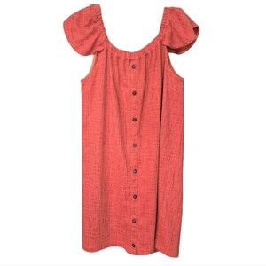 Madewell Texture & Thread Off-the-Shoulder Dress